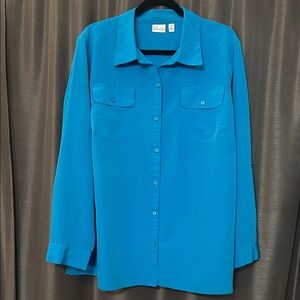 Kim Rogers Vibrant Blue Blouse